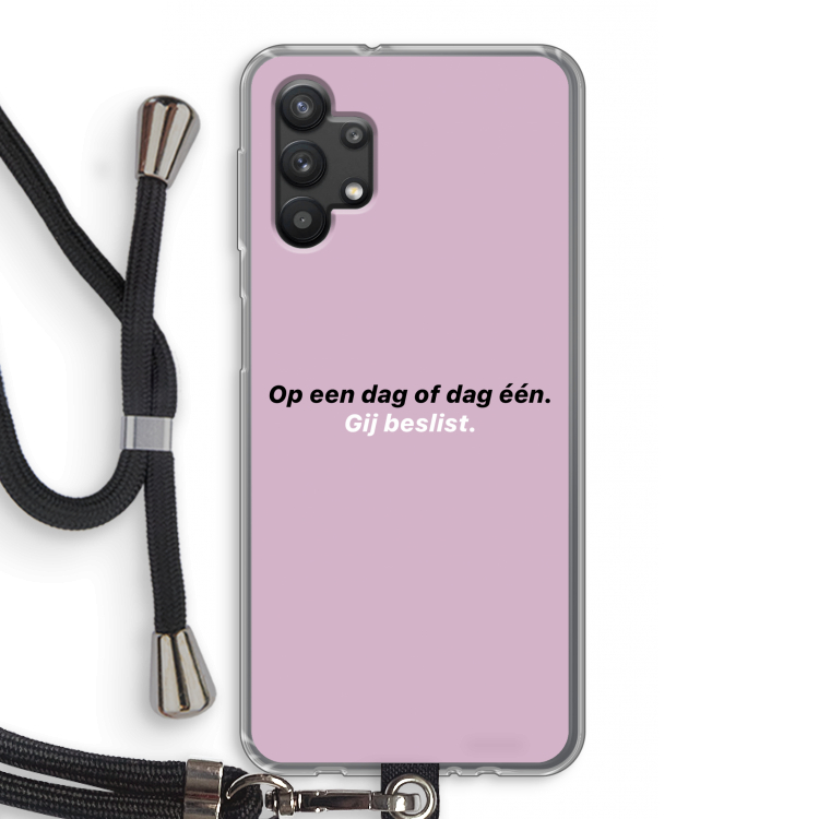 gij beslist: Samsung Galaxy A32 5G Transparant Hoesje met koord