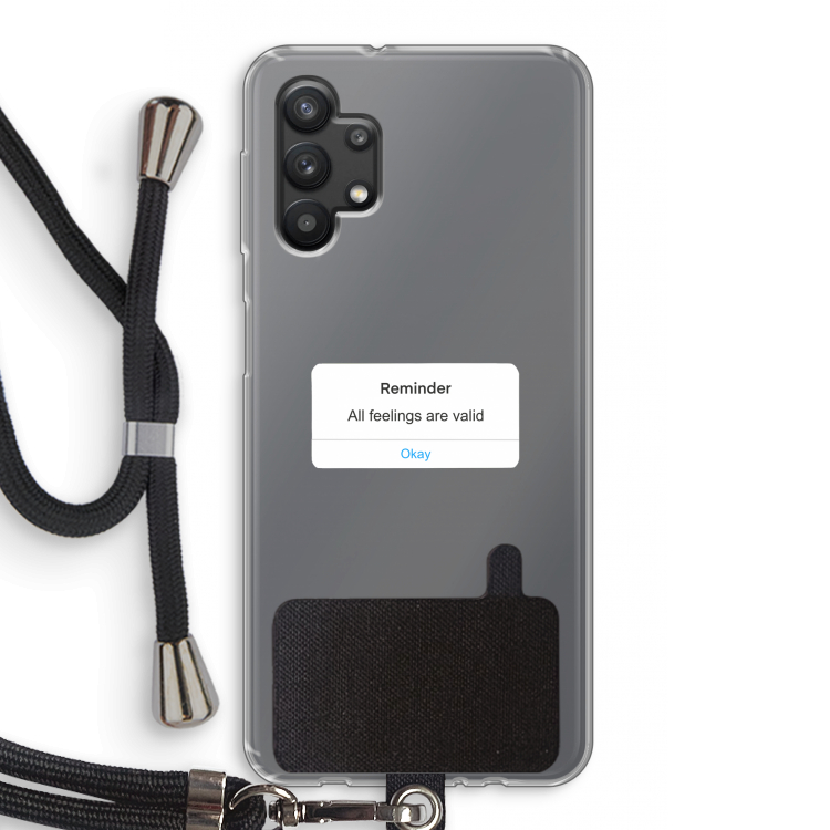 Reminder: Samsung Galaxy A32 5G Transparant Hoesje met koord