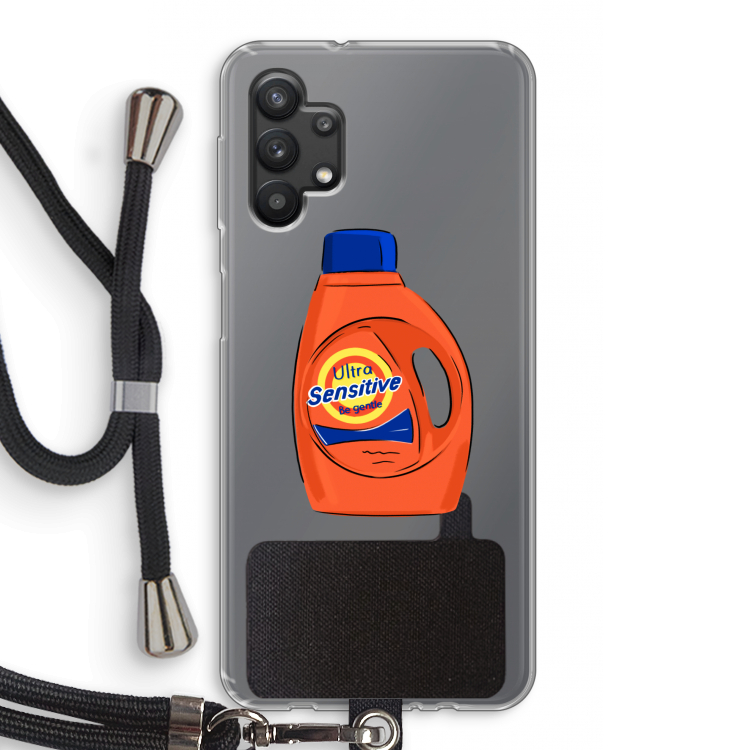 Ultra Sensitive: Samsung Galaxy A32 5G Transparant Hoesje met koord