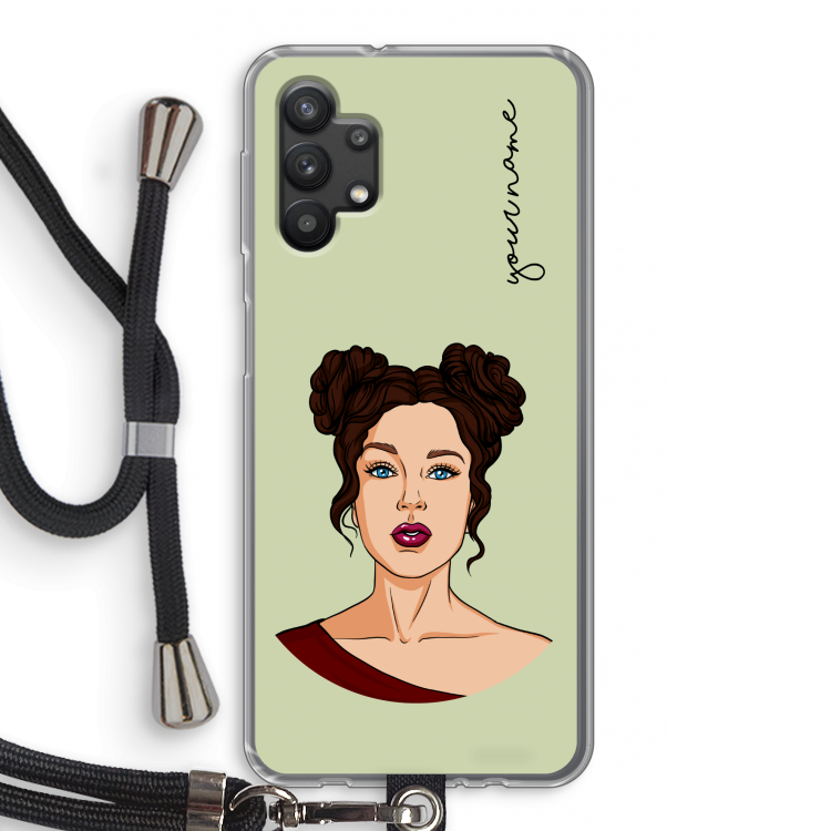Pop-Art Creator: Samsung Galaxy A32 5G Transparant Hoesje met koord