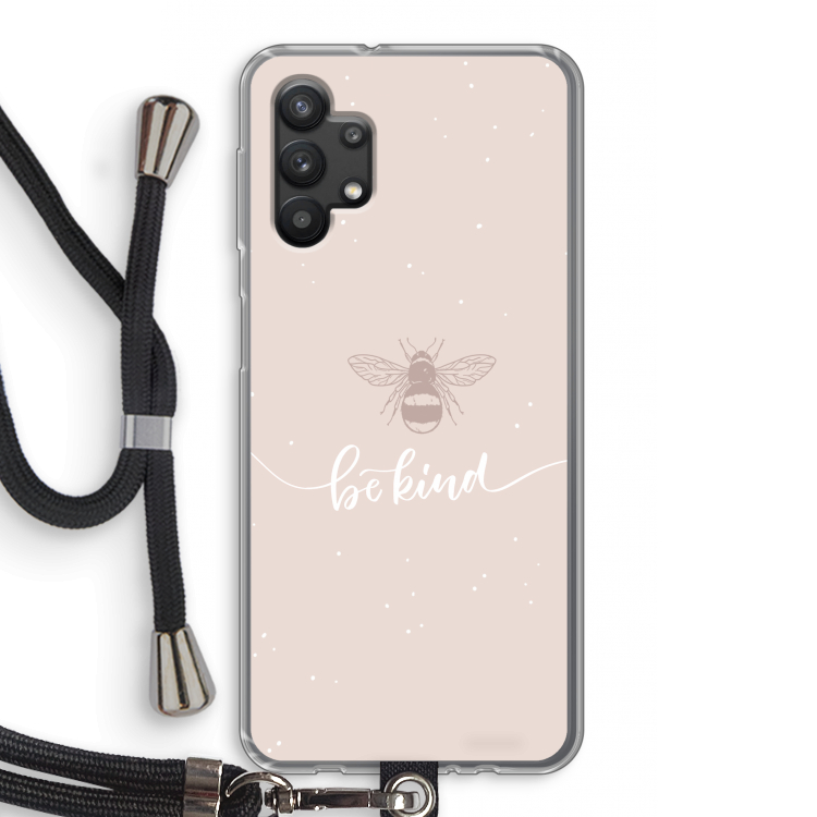 Be(e) kind: Samsung Galaxy A32 5G Transparant Hoesje met koord