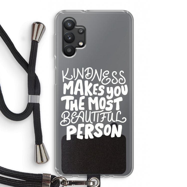 The prettiest: Samsung Galaxy A32 5G Transparant Hoesje met koord