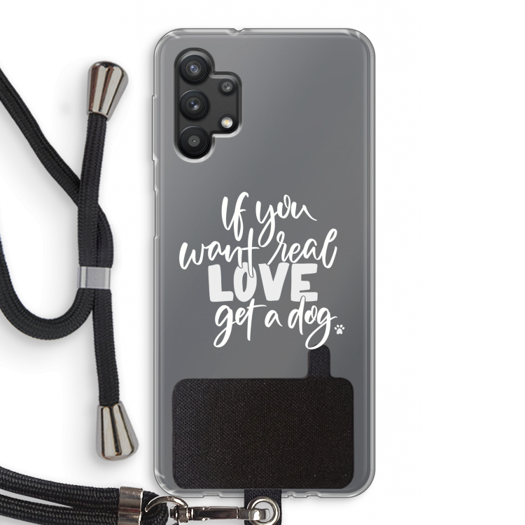 Partner in crime: Samsung Galaxy A32 5G Transparant Hoesje met koord