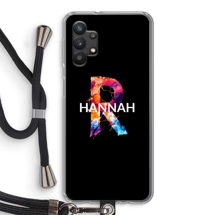 Abstract Spectrum: Samsung Galaxy A32 5G Transparant Hoesje met koord