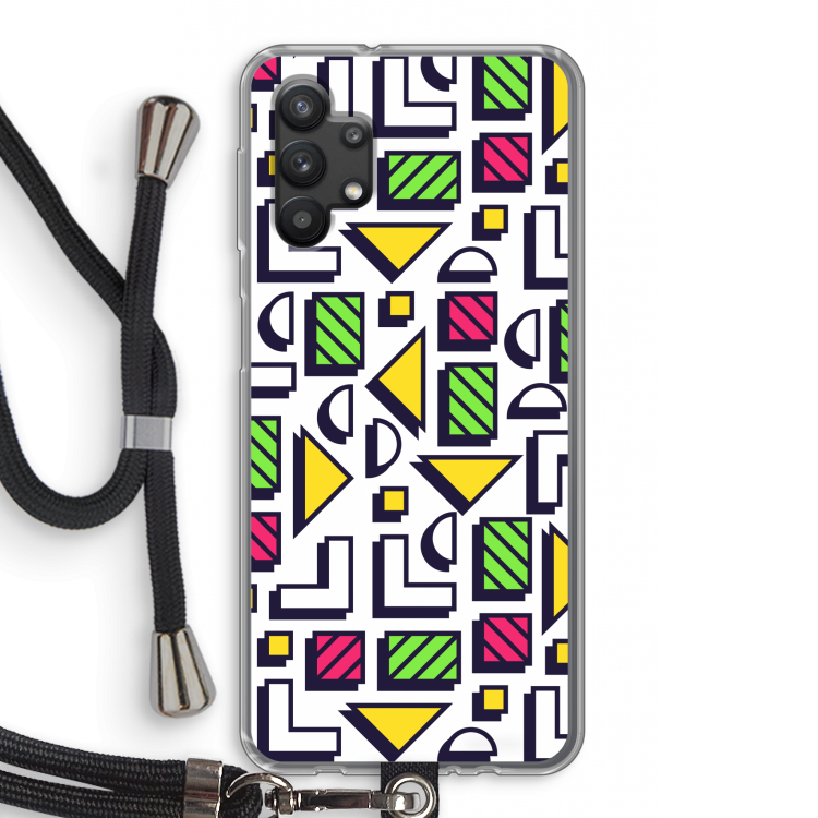 8-bit N°4: Samsung Galaxy A32 5G Transparant Hoesje met koord