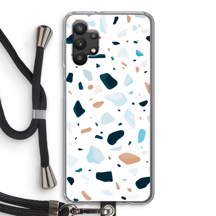 Terrazzo N°13: Samsung Galaxy A32 5G Transparant Hoesje met koord
