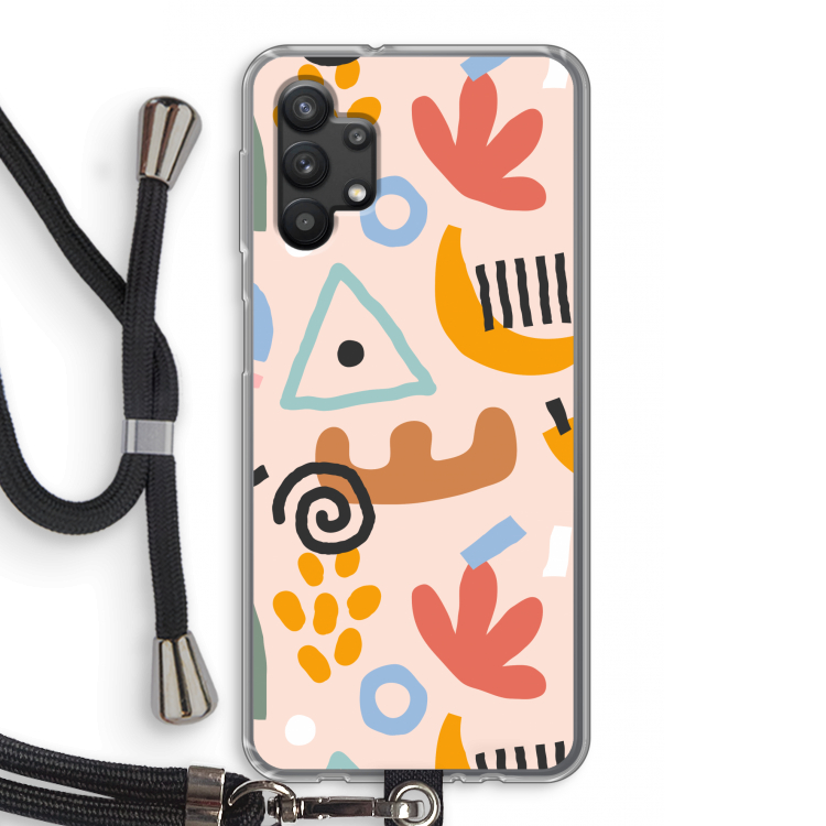 Abstract: Samsung Galaxy A32 5G Transparant Hoesje met koord