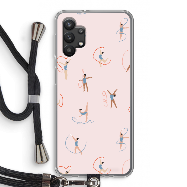 Dancing #3: Samsung Galaxy A32 5G Transparant Hoesje met koord