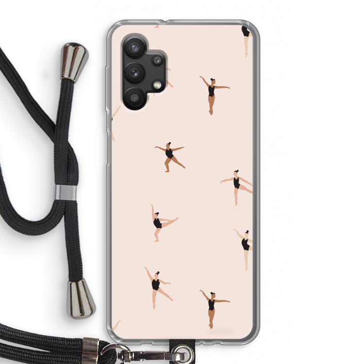 Dancing #1: Samsung Galaxy A32 5G Transparant Hoesje met koord