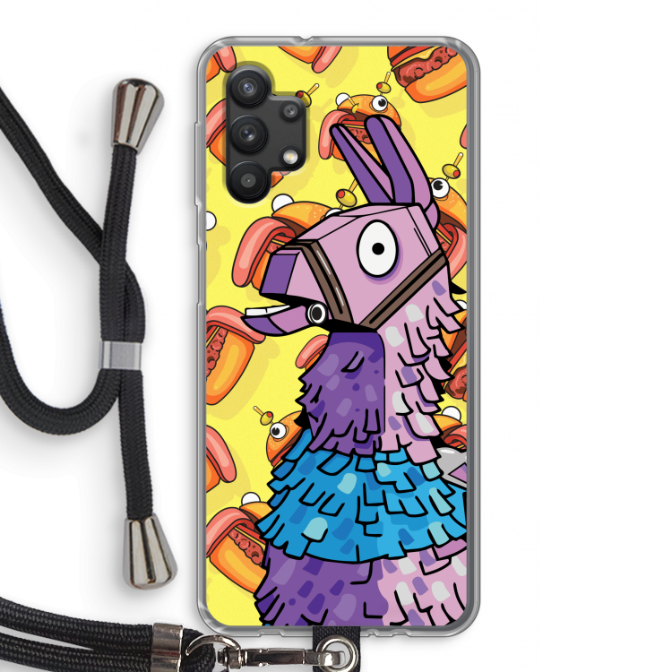 Loot Burger: Samsung Galaxy A32 5G Transparant Hoesje met koord