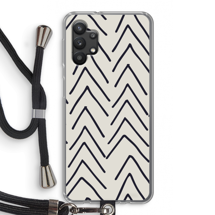 Marrakech Arrows: Samsung Galaxy A32 5G Transparant Hoesje met koord