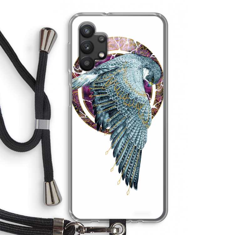 Golden Falcon: Samsung Galaxy A32 5G Transparant Hoesje met koord