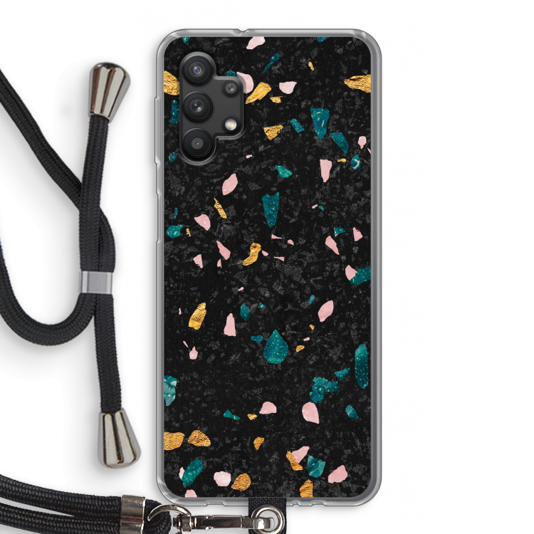 Terrazzo N°10: Samsung Galaxy A32 5G Transparant Hoesje met koord