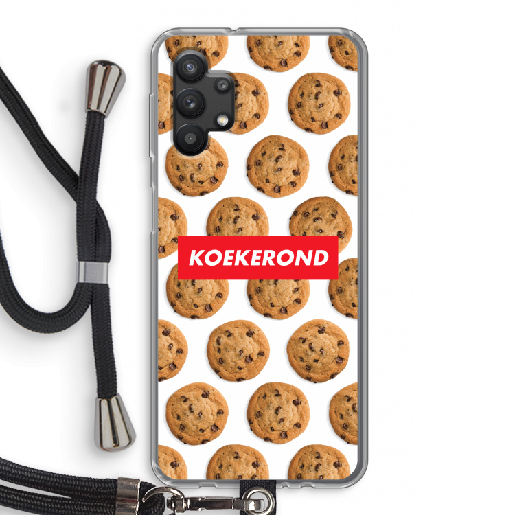 Koekerond: Samsung Galaxy A32 5G Transparant Hoesje met koord