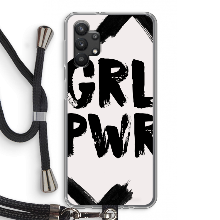 Girl Power #2: Samsung Galaxy A32 5G Transparant Hoesje met koord