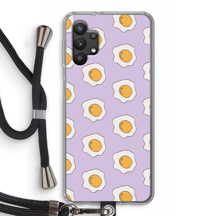 Bacon to my eggs #1: Samsung Galaxy A32 5G Transparant Hoesje met koord