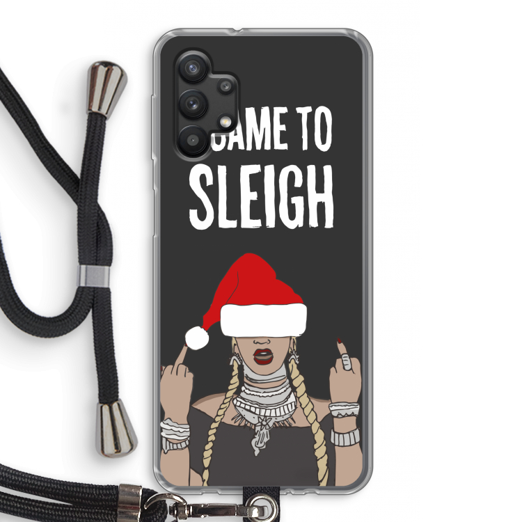 Came To Sleigh: Samsung Galaxy A32 5G Transparant Hoesje met koord