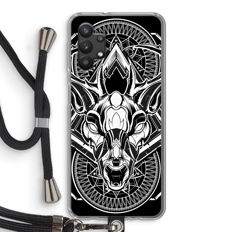 Oh Deer: Samsung Galaxy A32 5G Transparant Hoesje met koord