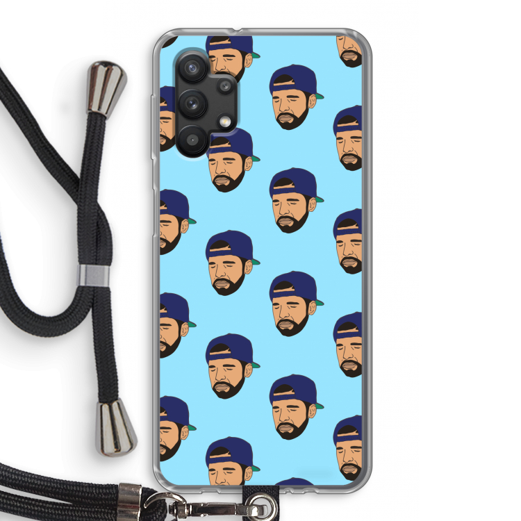 Drake Away: Samsung Galaxy A32 5G Transparant Hoesje met koord