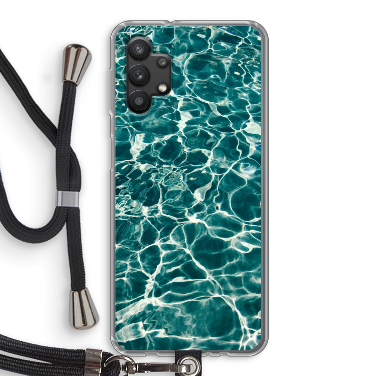 Weerkaatsing water: Samsung Galaxy A32 5G Transparant Hoesje met koord