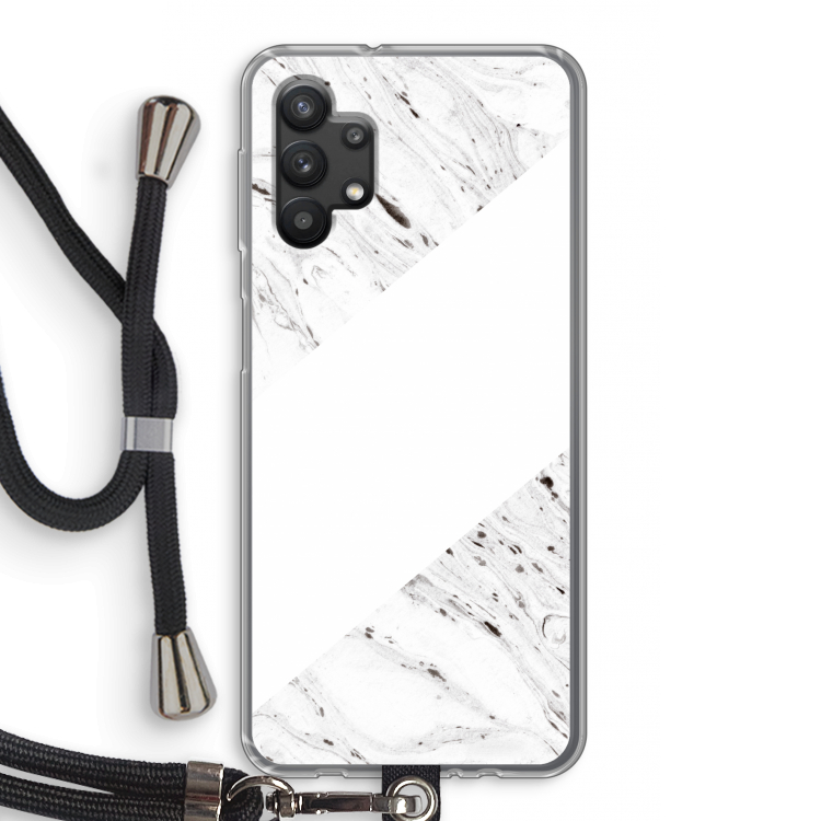 Biggest stripe: Samsung Galaxy A32 5G Transparant Hoesje met koord