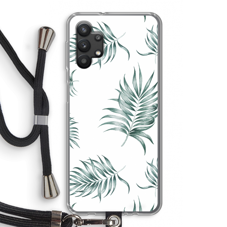Simple leaves: Samsung Galaxy A32 5G Transparant Hoesje met koord