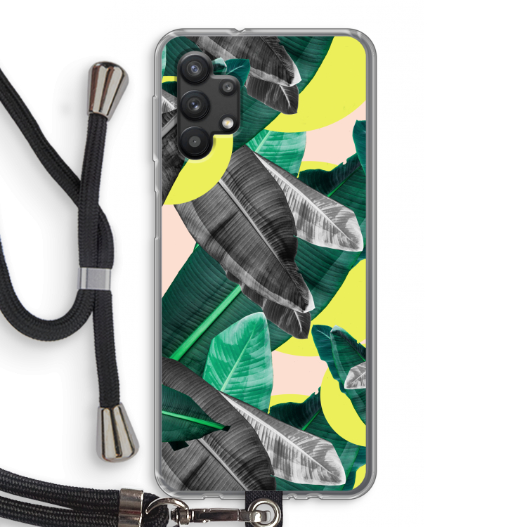 Fantasie jungle: Samsung Galaxy A32 5G Transparant Hoesje met koord