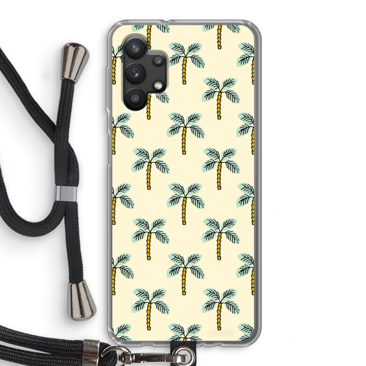 Paradise: Samsung Galaxy A32 5G Transparant Hoesje met koord