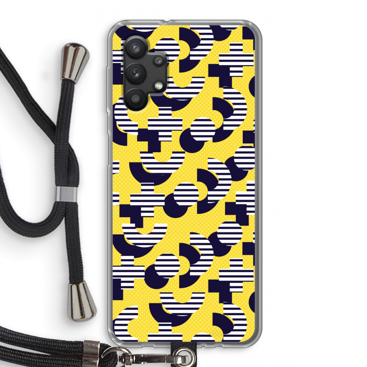 8-bit N°3: Samsung Galaxy A32 5G Transparant Hoesje met koord