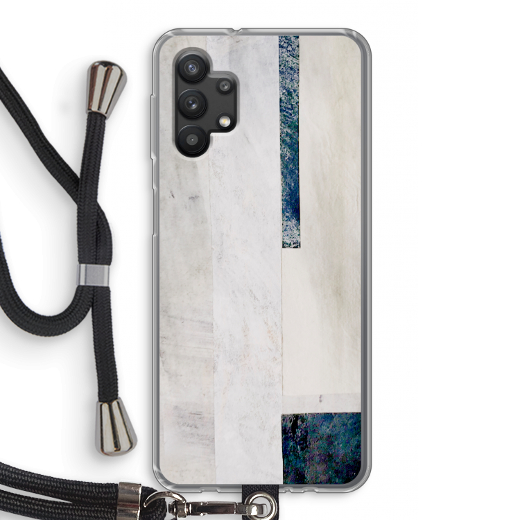 Meet you there: Samsung Galaxy A32 5G Transparant Hoesje met koord
