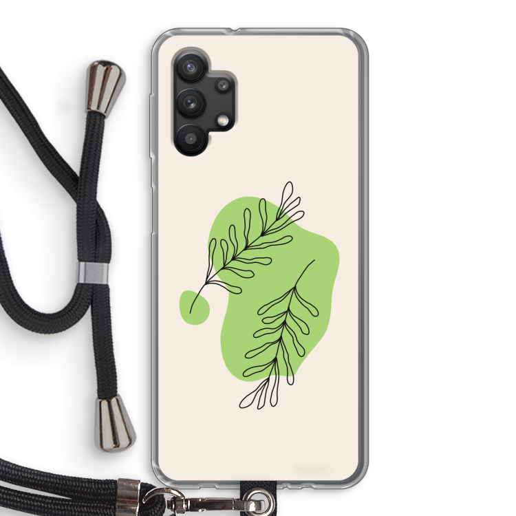 Beleaf in you: Samsung Galaxy A32 5G Transparant Hoesje met koord