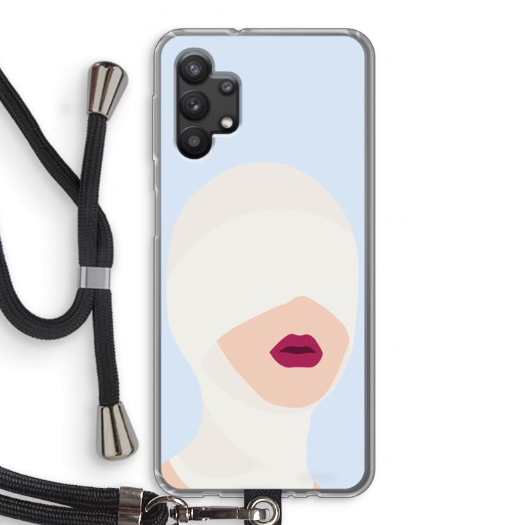 Incognito: Samsung Galaxy A32 5G Transparant Hoesje met koord