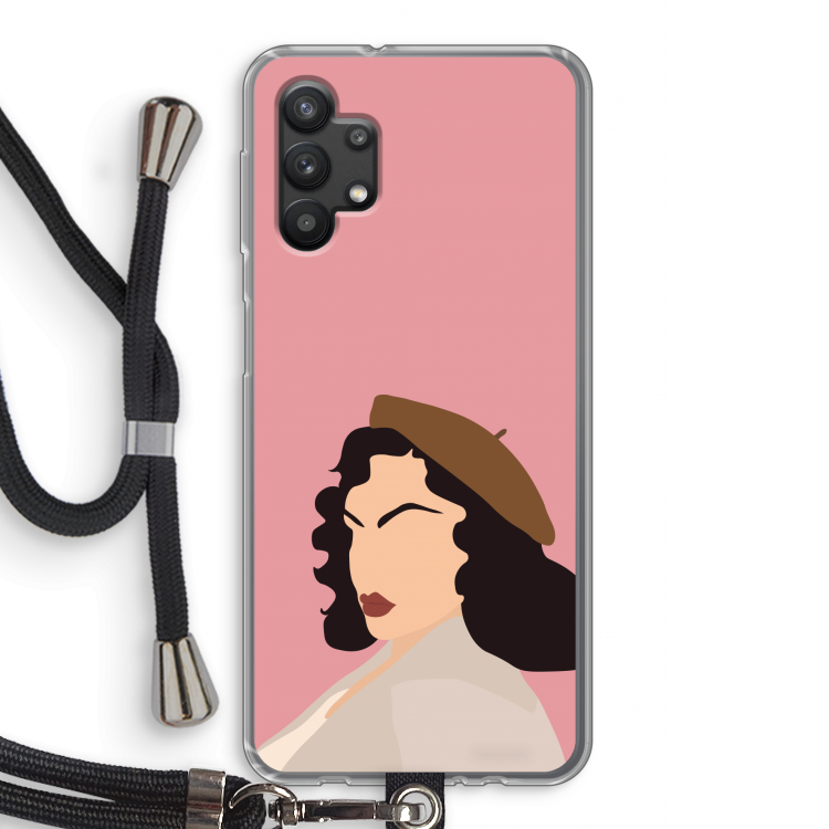 Confidence: Samsung Galaxy A32 5G Transparant Hoesje met koord