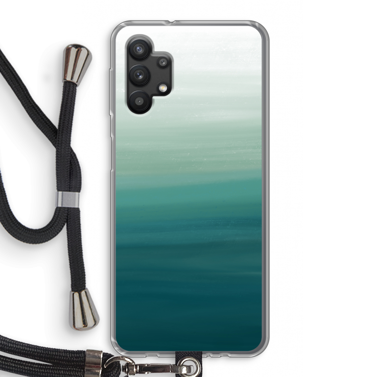 Ocean: Samsung Galaxy A32 5G Transparant Hoesje met koord