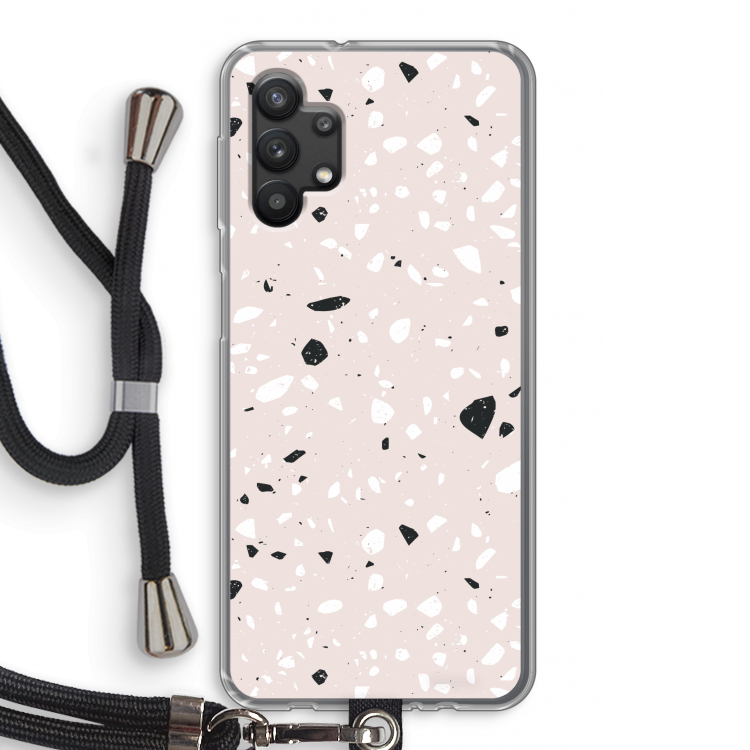 Terrazzo N°20: Samsung Galaxy A32 5G Transparant Hoesje met koord