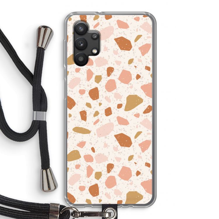 Terrazzo N°18: Samsung Galaxy A32 5G Transparant Hoesje met koord