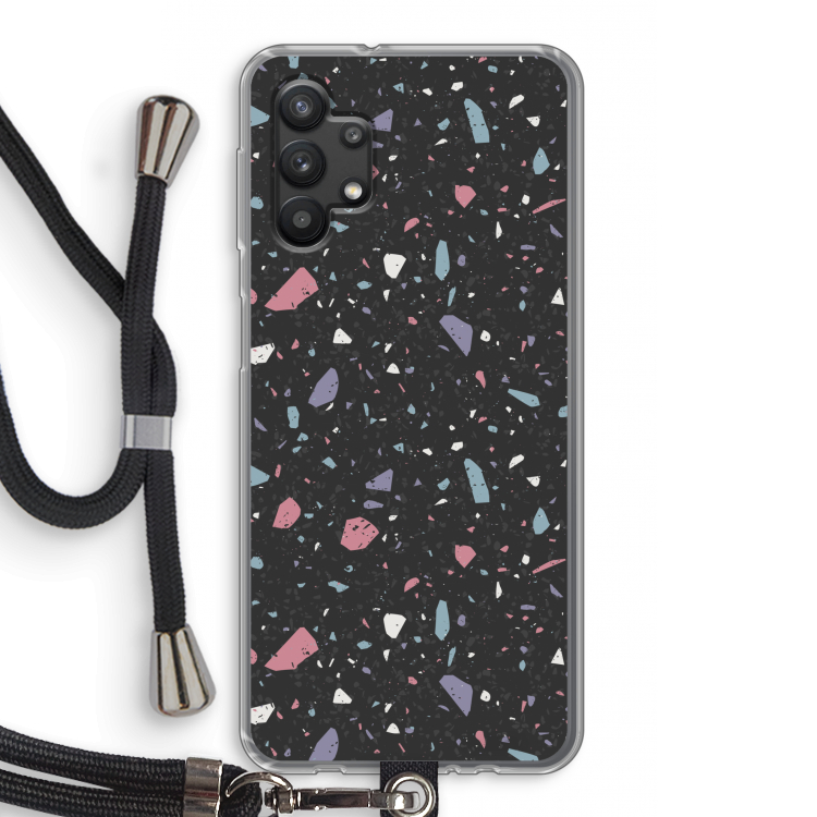 Terrazzo N°16: Samsung Galaxy A32 5G Transparant Hoesje met koord