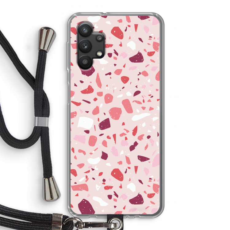 Terrazzo N°15: Samsung Galaxy A32 5G Transparant Hoesje met koord