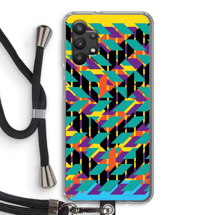 Skew Bee 1: Samsung Galaxy A32 5G Transparant Hoesje met koord