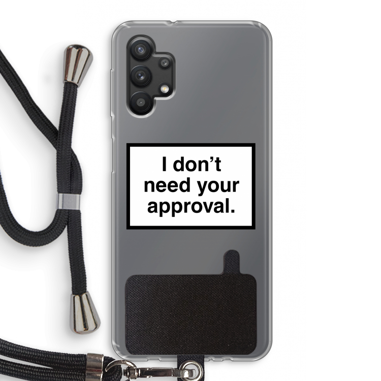 Don't need approval: Samsung Galaxy A32 5G Transparant Hoesje met koord