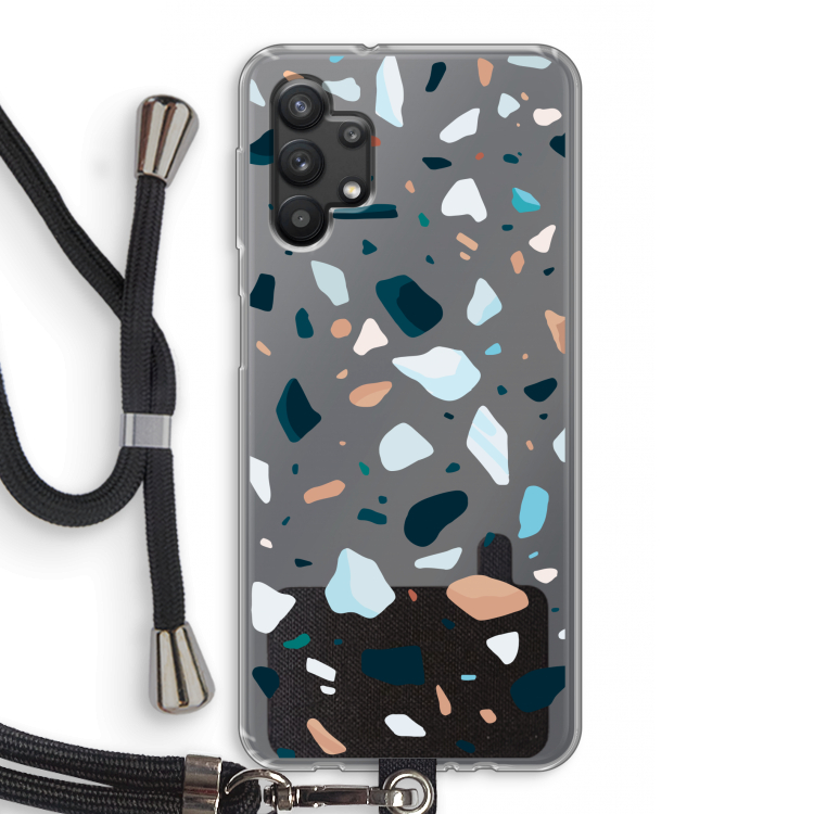 Terrazzo N°13: Samsung Galaxy A32 5G Transparant Hoesje met koord