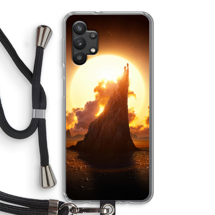 Children of the Sun: Samsung Galaxy A32 5G Transparant Hoesje met koord
