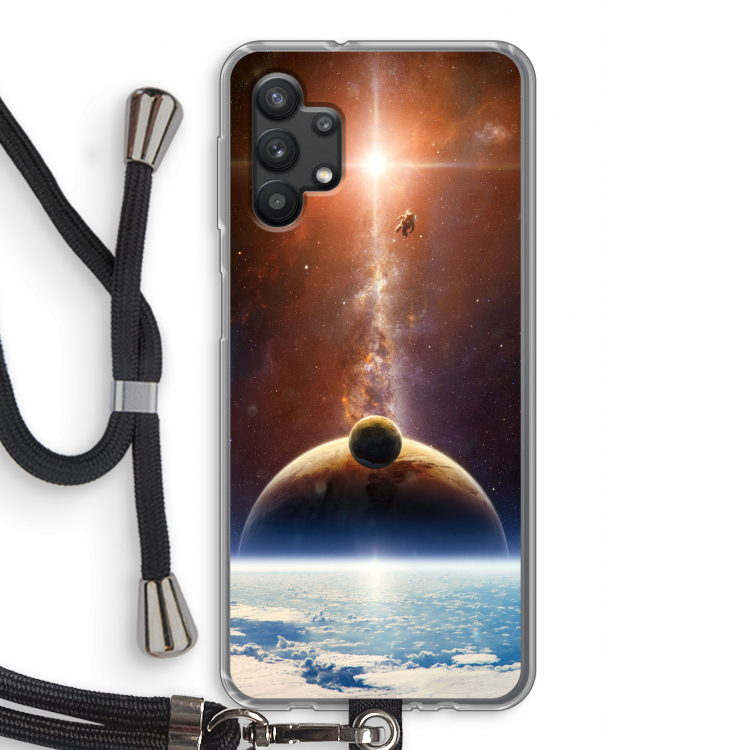 Omicron 2019: Samsung Galaxy A32 5G Transparant Hoesje met koord