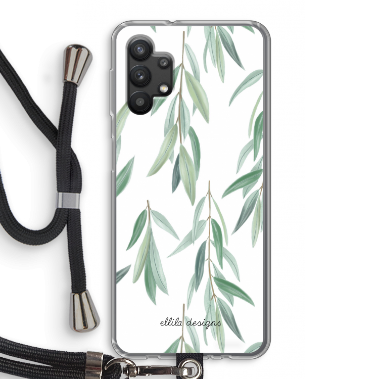 Branch up your life: Samsung Galaxy A32 5G Transparant Hoesje met koord