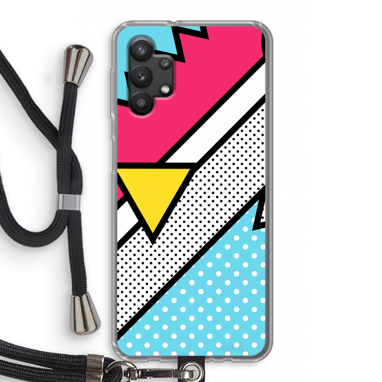 Pop Art #3: Samsung Galaxy A32 5G Transparant Hoesje met koord