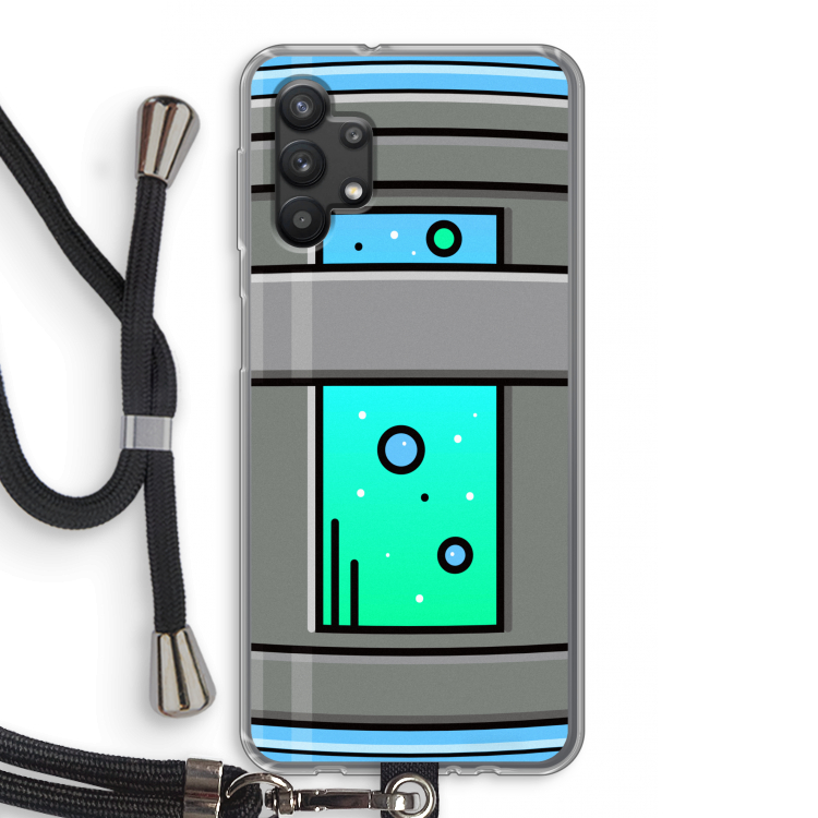 Chug Bottle: Samsung Galaxy A32 5G Transparant Hoesje met koord
