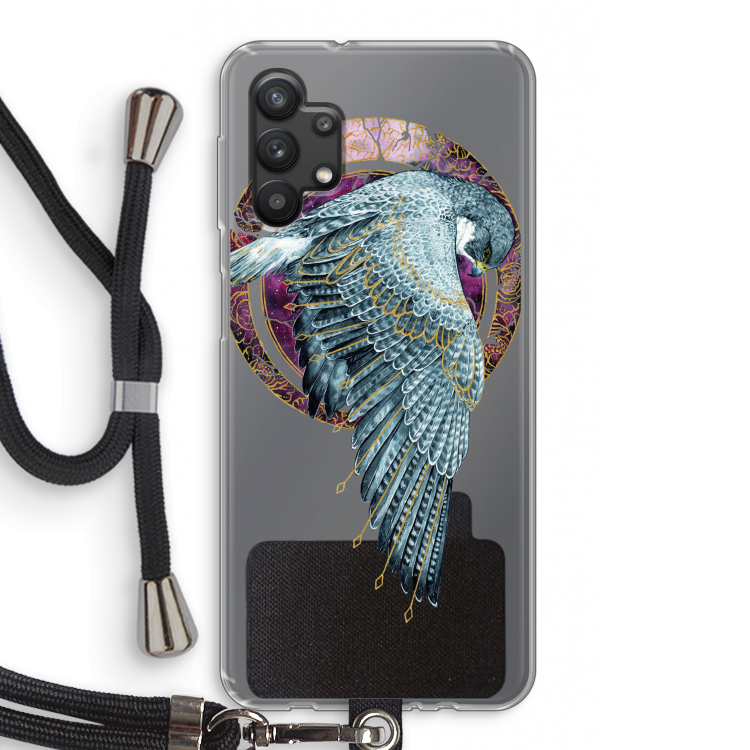 Golden Falcon: Samsung Galaxy A32 5G Transparant Hoesje met koord
