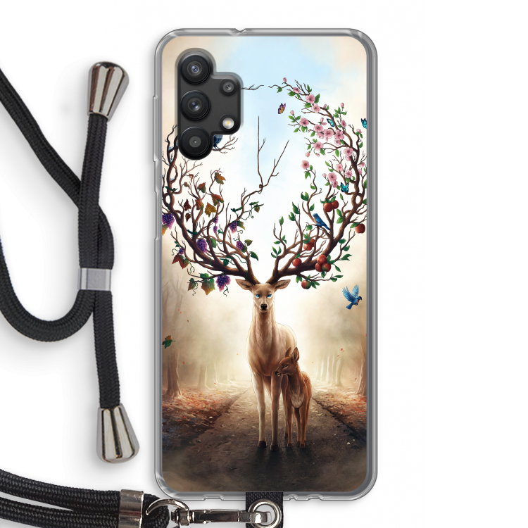 Seasons Change: Samsung Galaxy A32 5G Transparant Hoesje met koord