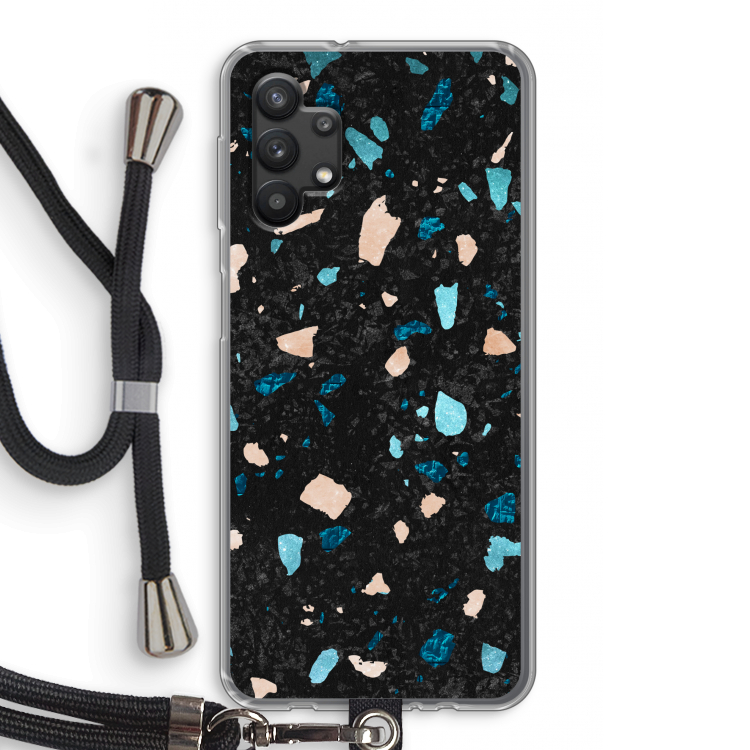 Terrazzo N°11: Samsung Galaxy A32 5G Transparant Hoesje met koord