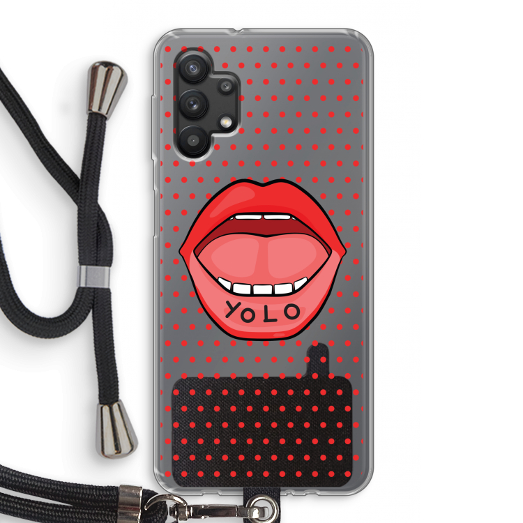 Yolo Denise: Samsung Galaxy A32 5G Transparant Hoesje met koord